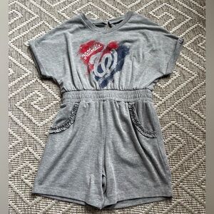 Gray Nationals Kids Romper -4Y